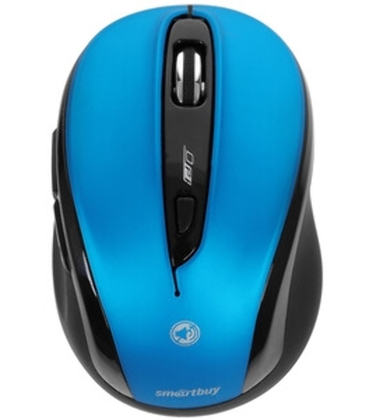 Мышь беспроводная беззвучная Smartbuy 612AG синяя, Blue LED SBM-612AG-BK