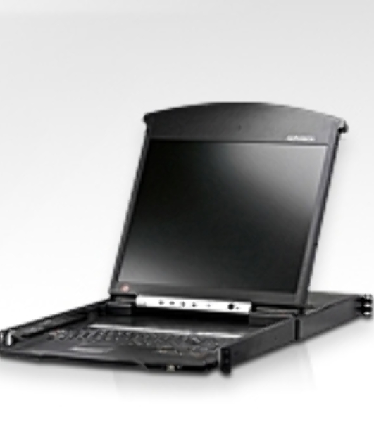 Коммутаторы консоли ATEN 8P CAT5 HIGH DENSITY DUAL RAIL LCD 19INCH OVER IP