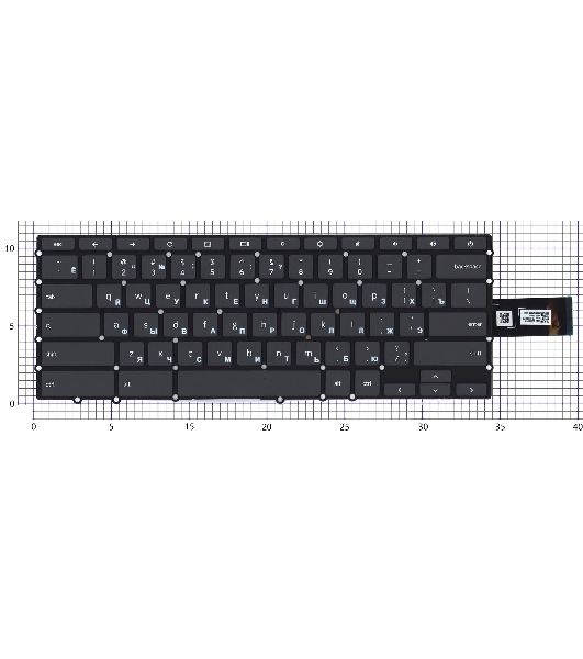 Клавиатура для ноутбука Lenovo Flex 3 CB-11 черная