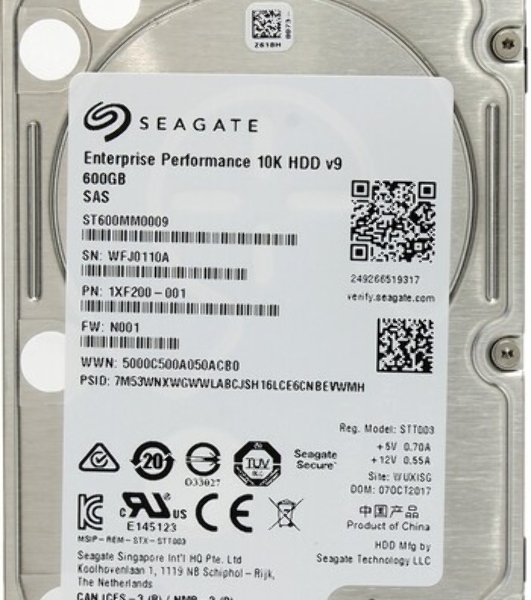 Жесткий диск Seagate SAS2.5' 600Gb 10000RPM ST600MM0009