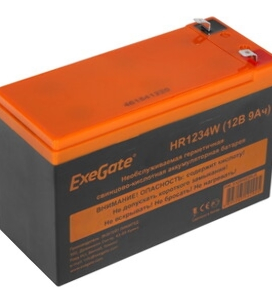 Батарея для ИБП ExeGate EX285953RUS HR1234W (12V 9Ah, клеммы F2)