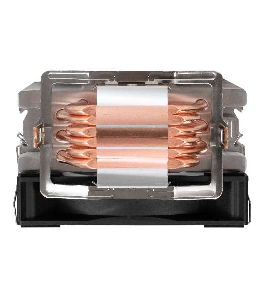 Кулер ExeGate Wizard EXX600-PWM.ARGb (Al+Cu, 6 тепл.трубки, LGA775/1150/1151/1155/1156/1200/1700/1851/AM2/AM2+/AM3/AM3+/AM4/AM5/FM1/FM2/754/939/940, TDP 180W, Fan 120мм PWM, 800-2400RPM, Hydro bearing, 4pin + 5V 3pin ARGb, 11-24db, 540г, ARGb подсветка, с термопастой, на защелках, Color Box)
