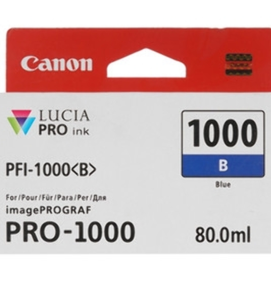 Картридж струйный Canon PFI-1000 PC фото голубой (80 мл.) для Canon IJ SFP PRO-1000 WFG