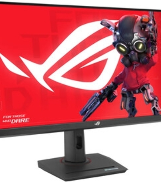 Монитор 31.5' ASUS ROG Strix XG32UCG Fast IPS 3840x2160, 320 Гц, 1 мс, 16:9, 400 кд/м², DisplayHDR 400, DP 1.4, HDMI 2.1, USB-C, 3.5 Jack, FreeSync Premium, G-Sync Compatible, черный