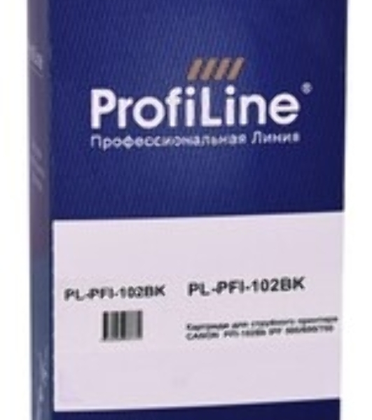 Картридж струйный ProfiLine PL-PFI-102BK для принтеров Canon IPF510/IPF605/IPF610/IPF650/IPF655/IPF710/IPF750/IPF755/IPF760/IPF765 с чернилами Black