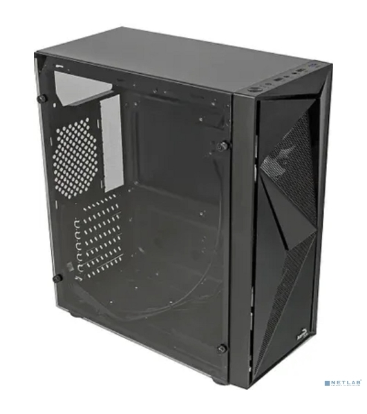Компьютерный корпус Aerocool/Formula Glider Cosmo V1 без БП, ATX, боковое окно (закаленное стекло), черный