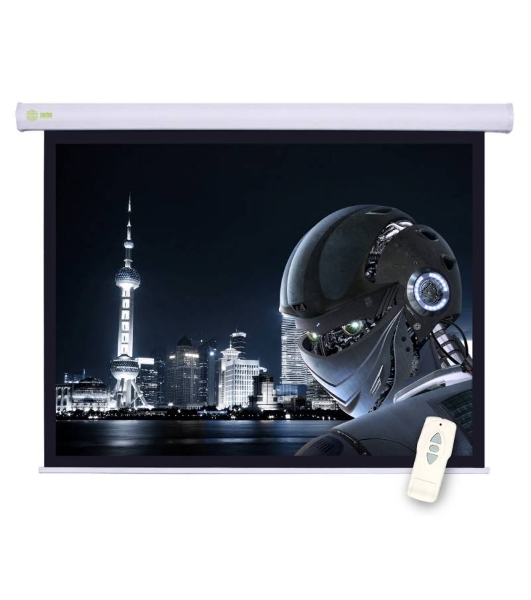 Экран Cactus 124.5x221 см Motoscreen CS-PSM-124x221 16:9 настенно-потолочный рулонный белый (моторизованный привод)