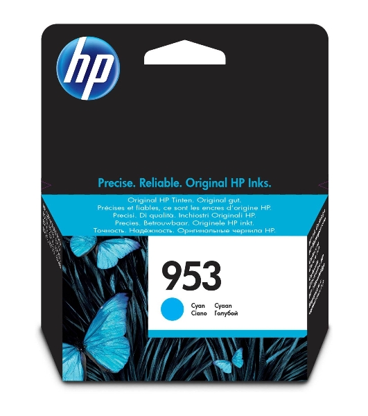 Картридж струйный HP 953 F6U12AE голубой для HP OJP 8710/8715/8720/8730/8210/8725 (630 стр.)