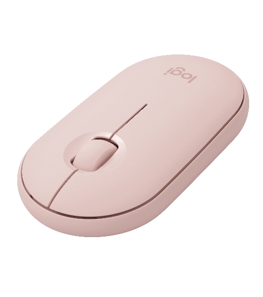 Мышь беспроводная Logitech Pebble M350 розовый, 1000 dpi, радиоканал, Bluetooth, USB, кнопки - 3