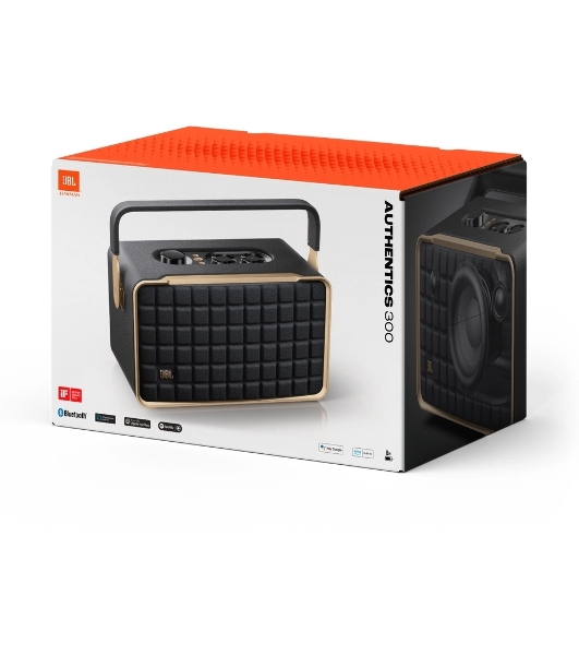 Акустическая система JBL Authentics 300 Google Assistant, Amazon Alexa черный 100W 2.1 BT 4800mAh (JBLAUTH300BLKUK)