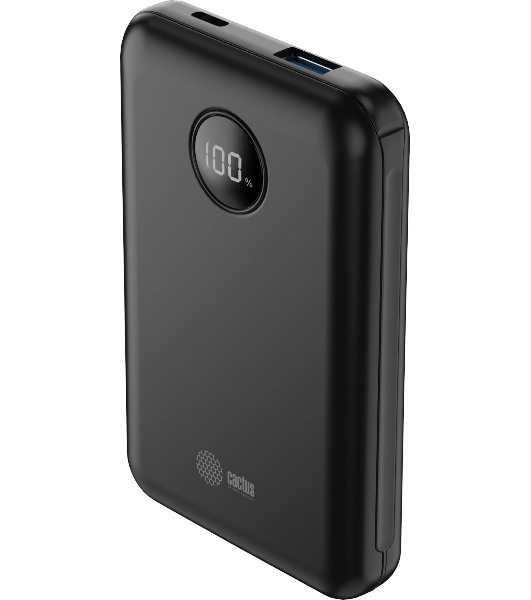 Портативный аккумулятор Cactus CS-PBFSOA-10000 10000mAh 22.5W 4.5A USB-A/USB-C черный