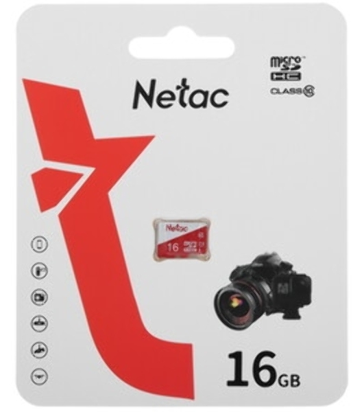 Флеш карта microSDHC 16Gb Netac P500 ECO (50/95 Mb/s, no adapter) (NT02P500ECO-016G-S)