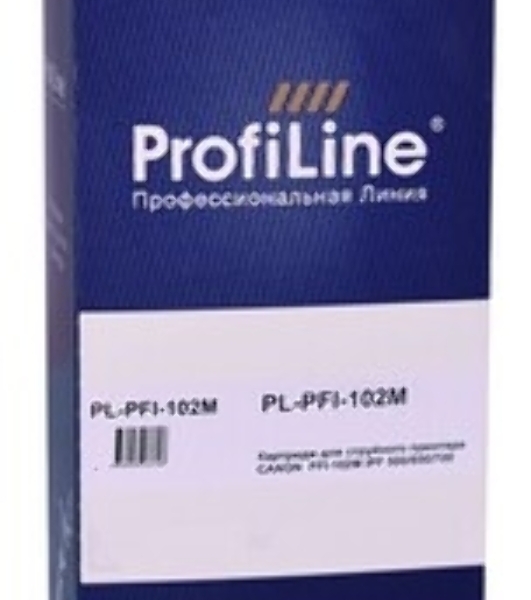 Картридж струйный ProfiLine PL-PFI-102M для принтеров Canon IPF510/IPF605/IPF610/IPF650/IPF655/IPF710/IPF750/IPF755/IPF760/IPF766 с чернилами Magenta