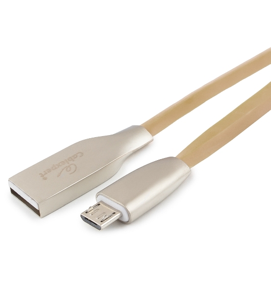 Кабель USB2.0 Cablexpert CC-G-mUSB01Gd-1M, AM/microB, серия Gold, длина 1м, золотой, блистер