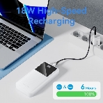 Портативный аккумулятор Vention 20000mAh(M/C-A/A)22.5W Черный с LED Дисплеем, фото5