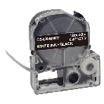 Картридж ленточный Cactus CS-LK4BWV белый шрифт, черный фон (12 мм, 9 м) для Epson LW300/LW400/LW700/LW600P/LW1000P/K400/Z700/Z900, фото3