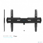 Кронштейн для телевизора Kromax Ultra Slim-100, 32'-90', макс. 55кг, настенный, фиксированный черный, фото3