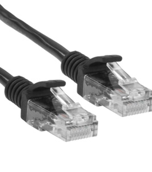 Патч-корд CCA light UTP Гарнизон PC-UTP-5e-0.5-BK cat.5e, 0.5м, литой, многожильный черный