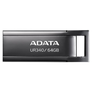 Флешка USB ADATA UR340 (AROY-UR340-64GbK), 64Gb, USB 3.2, R/W 100/30, черный
