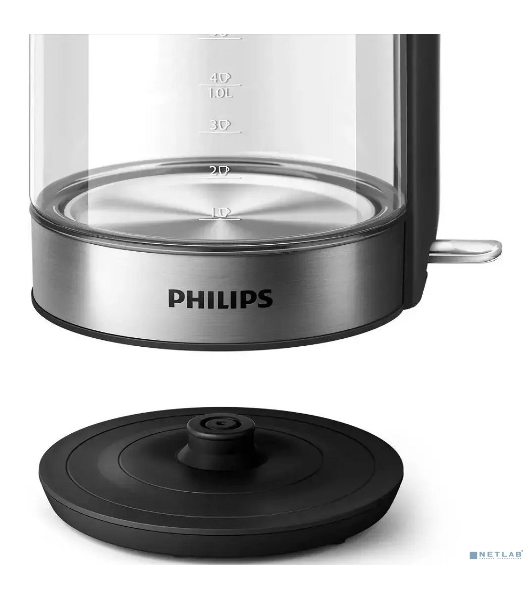 Чайник электрический Philips HD9339/80 1.7 л, 2200 Вт, прозрачный (корпус: стекло)