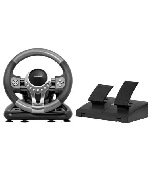 Игровой руль Defender FORSAGE 12 кн+2перекл.+1перекл. 8-ми позиц., USB