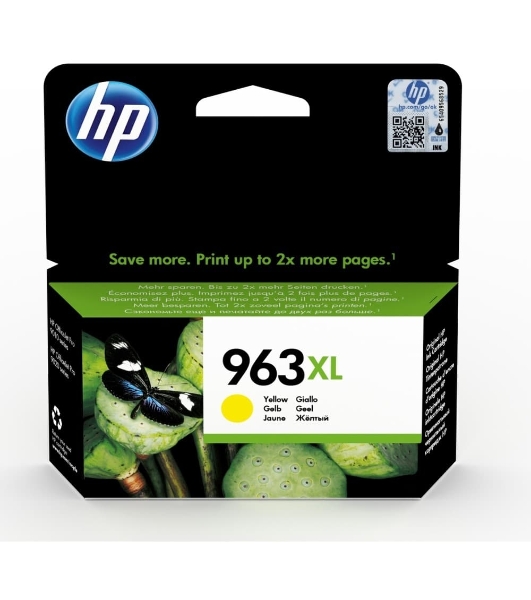 Картридж струйный HP 963XL 3JA29AE желтый увеличенной емкости (1600 стр) для HP OfficeJet Pro 9010, 9013, 9020, 9023
