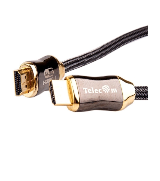 Кабель HDMI 19M/M,ver. 2.1, 8K@60 Hz 1.5m метал разъемы, нейлоновая оплетка Telecom TCG300-1.5M Кабель HDMI 19M/M,ver. 2.1, 8K@60 Hz 1.5m метал разъемы, нейлоновая оплетка Telecom