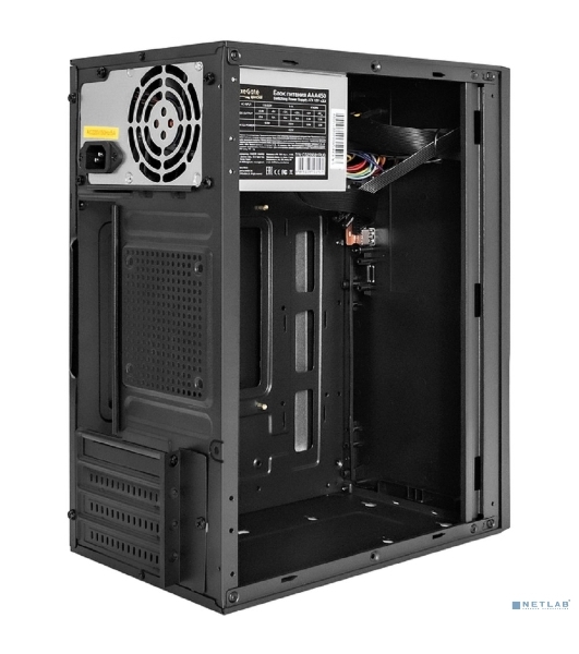 Компьютерный корпус Minitower ExeGate BAA-308U2 (mATX, без БП, 1хUSB/2хUSB 3.0, HD Audio, черный)