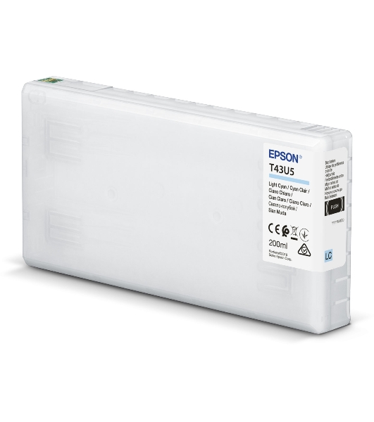 Картридж струйный Epson T43U (C13T43U540) светло-голубой (200 мл) для SureLab SL-D800