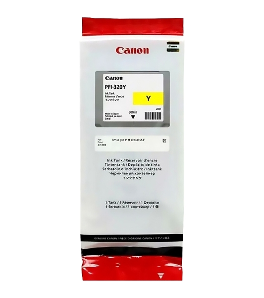 Картридж струйный Canon PFI-320 Y 2893C001 желтый (300мл) для Canon Canon imagePROGRAF TM-200/205