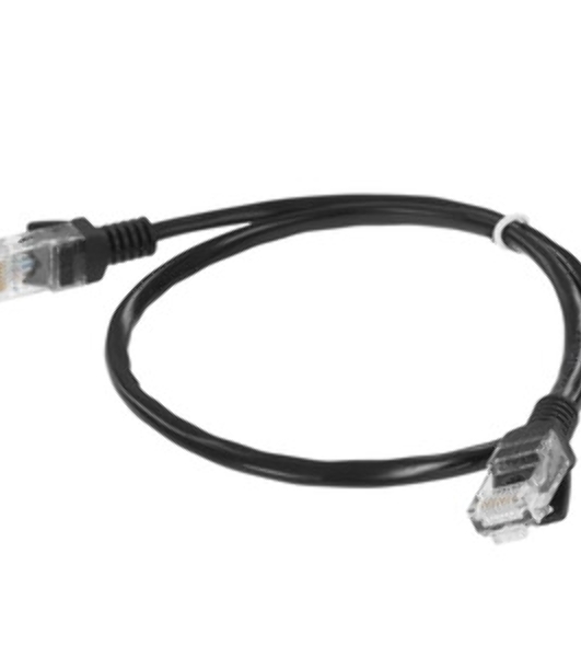 Патч-корд CCA light UTP Гарнизон PC-UTP-5e-0.5-BK cat.5e, 0.5м, литой, многожильный черный
