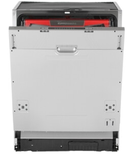 Встраиваемая посудомоечная машина Kuppersberg GLM 6080 Полноразмерная, 60 см, 14 комплектов, 7 программ, внутреннее освещение, автоматическое открывание дверцы, 3 корзины, луч на полу, уровень шума 49 дБ, А+++