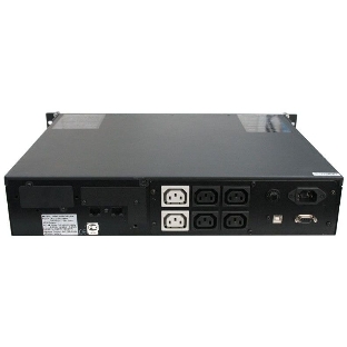 Источник бесперебойного питания Powercom King Pro RM KIN-1200AP LCD 720Вт 1200ВА черный