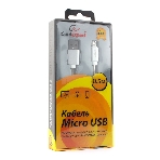 Кабель USB2.0 Cablexpert CC-G-mUSB02S-0.5M, AM/microB, серия Gold, длина 0.5м, серебро, блистер, фото2