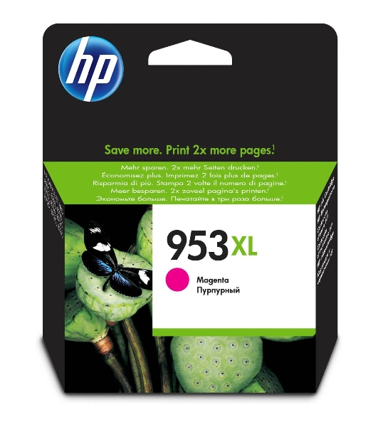 Картридж струйный HP 953XL F6U17AE пурпурный для HP OJP 8710/8715/8720/8730/8210/8725 (1600 стр.)