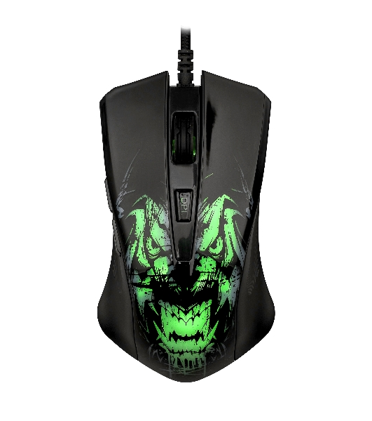 Мышь проводная Qumo Rampage M49 черный, 3200 dpi, USB, кнопки - 6