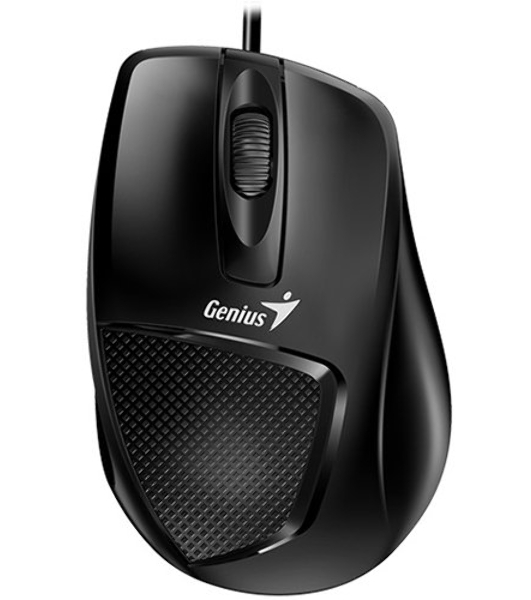 Мышь проводная Genius DX-150X черный, 1000 dpi, USB, кнопки - 3