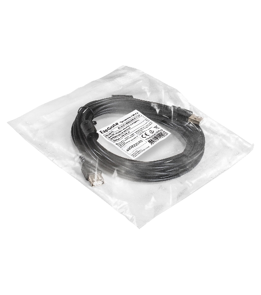 Удлинитель USB 2.0 ExeGate EX-CCF-USB2-AMAF-5.0F (Am/Af, позолоченные контакты, ферритовые кольца, 5м)