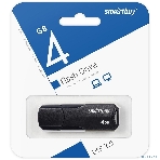 Флешка USB SmartBuy CLUE black (SB4GbCLU-K), 4Gb, USB 2.0, R/W 15/8, черный, фото 1
