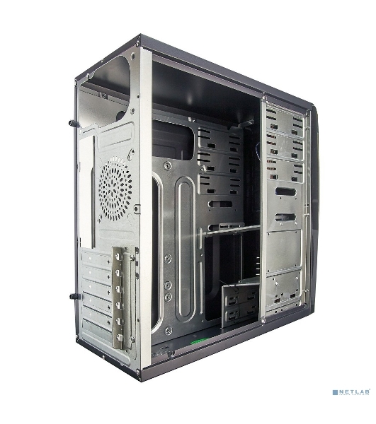 Компьютерный корпус ExeGate EX280389RUS Miditower ExeGate CP-604 Black, ATX, (CP500W, 80мм), 2хUSB, Audio