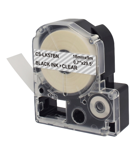 Картридж ленточный Cactus CS-LK5TbN черный для Epson LW400/LW700/LW600P/LW1000P/K400/Z700/Z900
