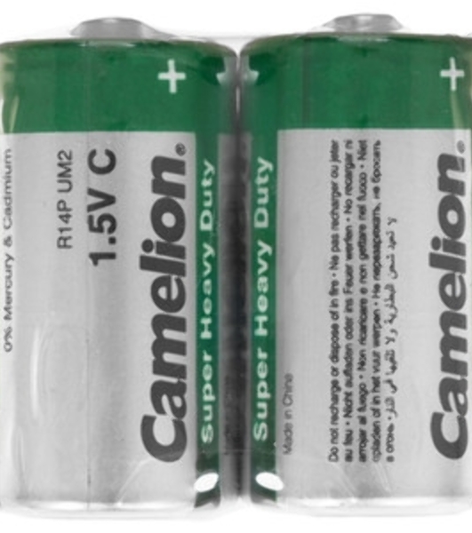 Элемент питания солевой Camelion R R14 (шринка 2шт) 1.5 В