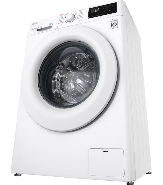 Стиральная машина LG F2V3GS3W белый, загрузка фронтальная 8,5 кг, 1200 об/мин., класс: А