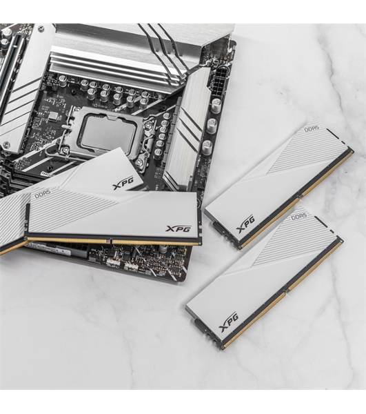 Оперативная память XPG Lancer, DDR5, 32GB (2x16GB), 6000MHz, CL30, DIMM, с радиаторами, белый
