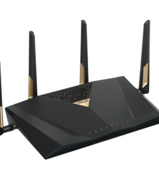 Маршрутизатор ASUS RT-BE88U, черный/желтый, 90IG08V0-MO3N0V