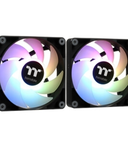 Вентилятор для корпуса Thermaltake CT120 Sync ARGb 120х120x25 черный 4-pin 25.8дБ (упак.:2шт) (CL-F149-PL12SW-A) Ret