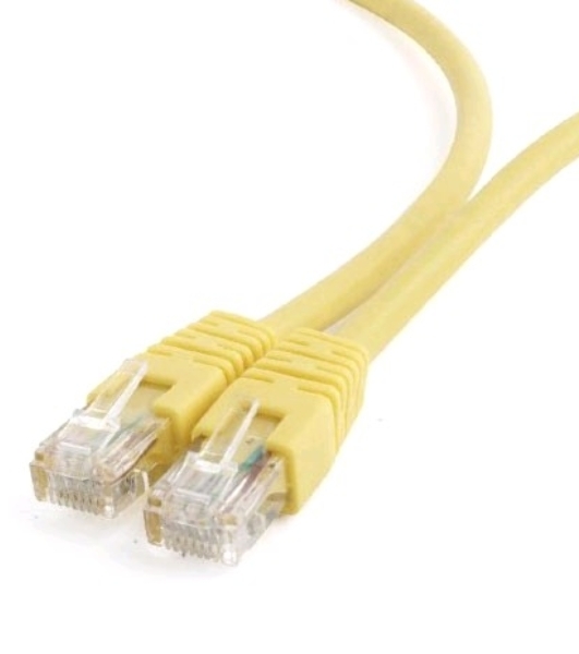 Патч-корд UTP Cablexpert cat.6, 0.5м, литой, многожильный, желтый