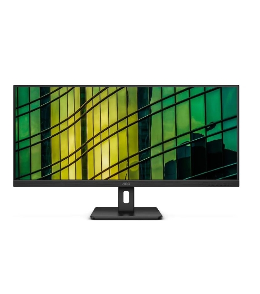Монитор 34' AOC U34E2M VA 3440x1440, 100 Гц, 4 мс, 21:9, 300 кд/м2, 2xHDMI, 1xDP, 1x3.5 мм, черный