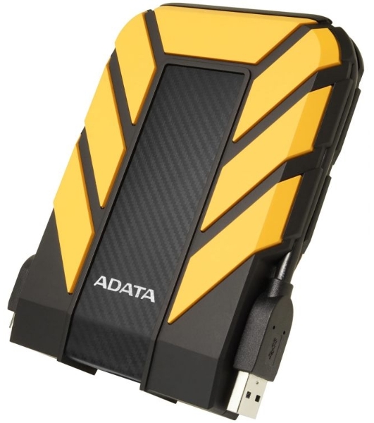 Внешний HDD 2.5' ADATA HD710P, 2TB, USB 3.2 Gen 1 Type-A, 5400 rpm, желтый