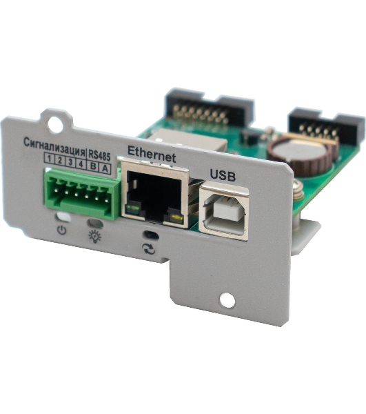 Плата расширения ШТИЛЬ: Ethernet, USB,конт 3 шт,SNMP/Modbus TCP/HTTP/SMTP/NTP/протокол Штиль, Е- mail/Trap-сообщ